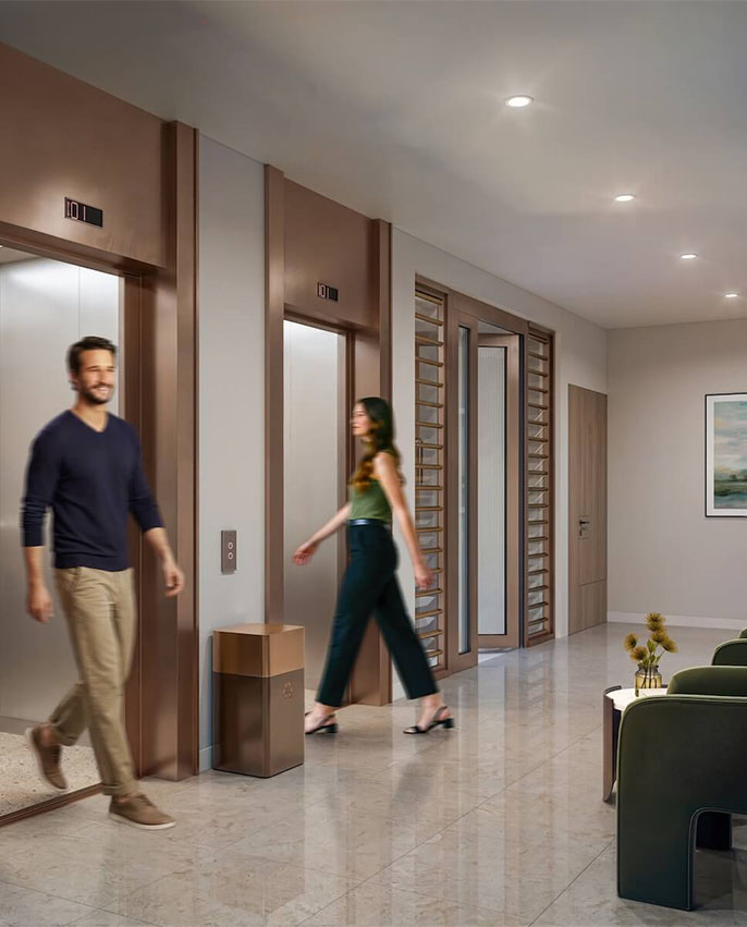Lift Lobby at Central Park Trianon
