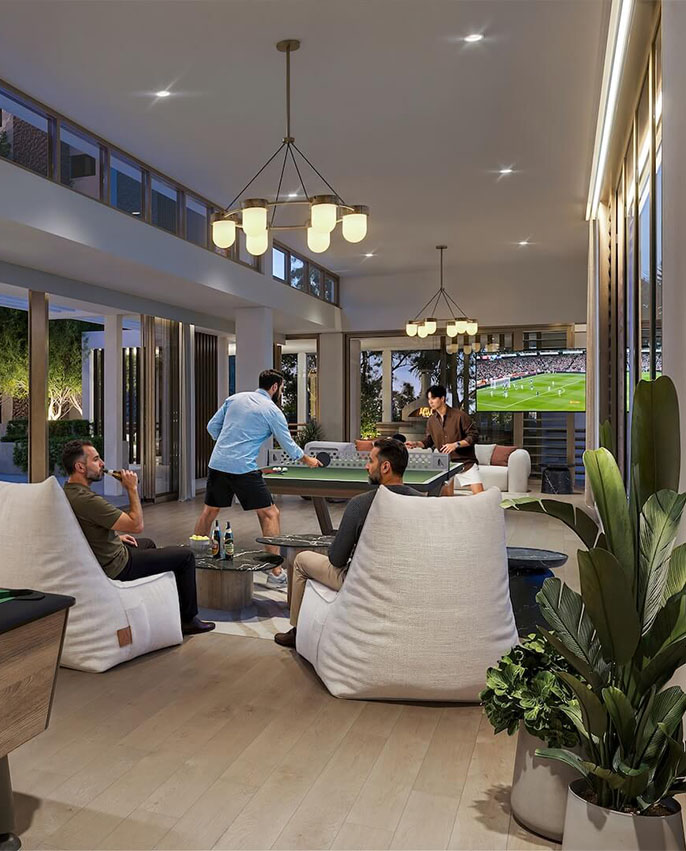 Games Room & Lounge at Central Park Trianon